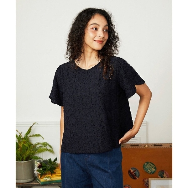 ホコモモラ（JOCOMOMOLA）/Danza de las flores フラワージャカードカットソー