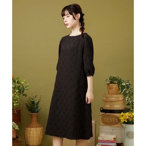 ホコモモラ（JOCOMOMOLA）/Floracion フラワージャカードワンピース