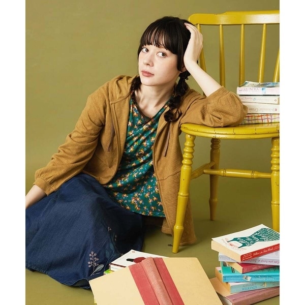 ホコモモラ（JOCOMOMOLA）/Nube ジャカードジップパーカー