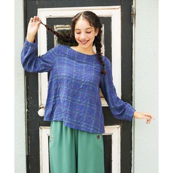 ホコモモラ（JOCOMOMOLA）/Mapa チェックブラウス