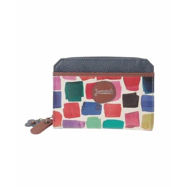 ホコモモラ（JOCOMOMOLA）/配色アートデザイン二つ折り財布