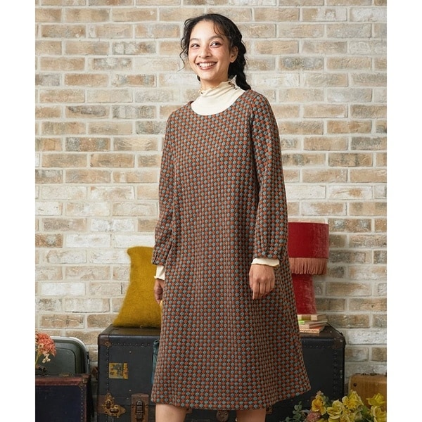 ホコモモラ（JOCOMOMOLA）/Charco ドットジャカードワンピース