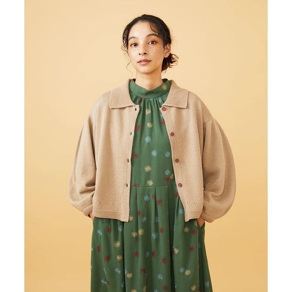 ホコモモラ（JOCOMOMOLA）/A/W天竺ニットカーディガン