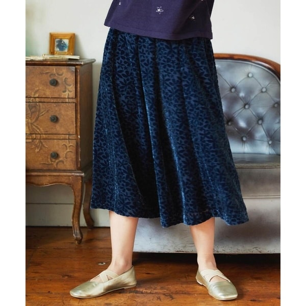 ホコモモラ（JOCOMOMOLA）/Tardin calido オパールフラワーモチーフスカート