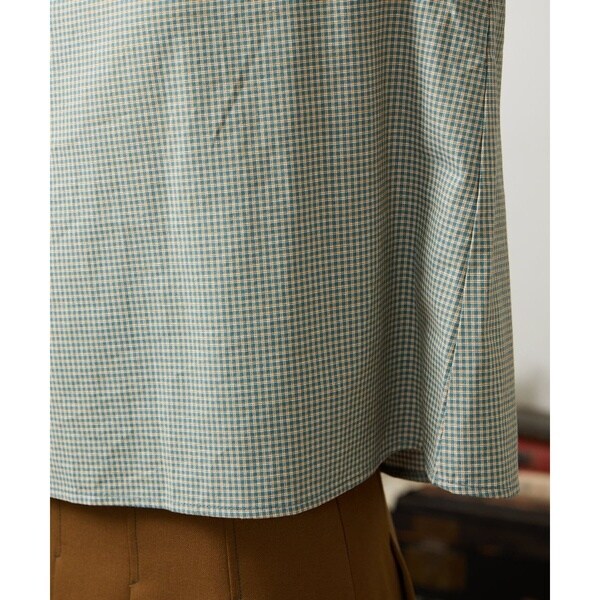 ホコモモラ（JOCOMOMOLA）/【2WAY】Flor pequena チェックフラワー刺繍ブラウス