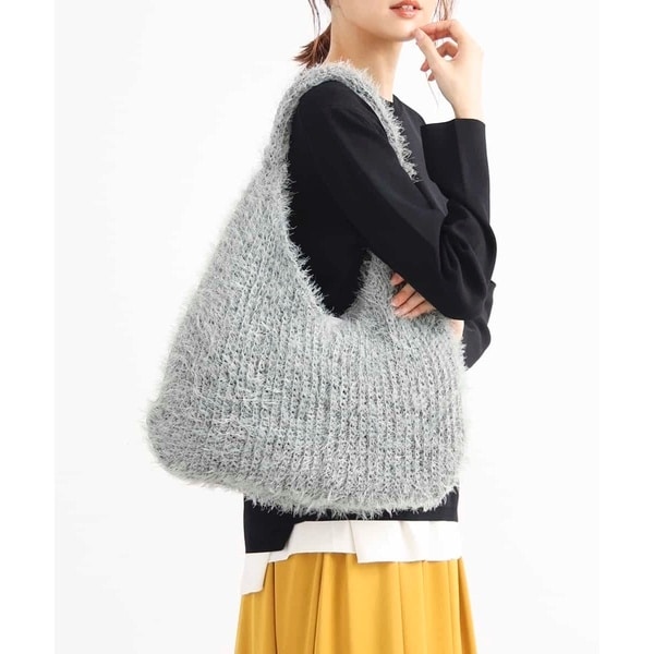 MK ミッシェルクラン バッグ（MK MICHEL KLEIN BAG）/フェザーニットトートバッグの通販は