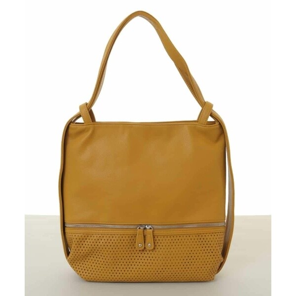 MK ミッシェルクラン バッグ（MK MICHEL KLEIN BAG）/[2WAY/A4サイズ対応]パンチングデザイン変形トートバッグ_1