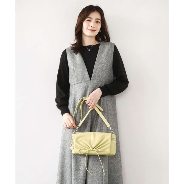 MK ミッシェルクラン バッグ（MK MICHEL  BAG）/[チャーム付き]ギャザーリボンショルダーバッグ