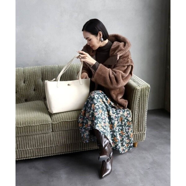 MK ミッシェルクラン バッグ（MK MICHEL KLEIN BAG）/[A4収納可]牛革スクエアトートバッグ_16