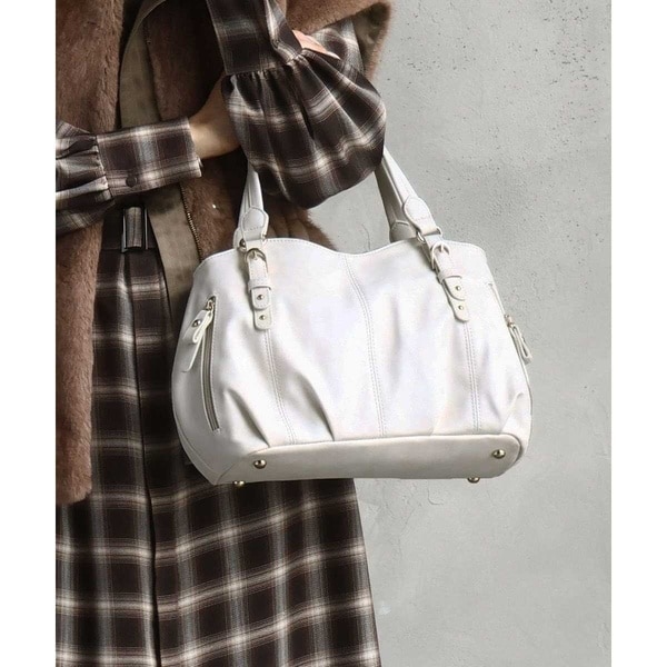 MK ミッシェルクラン バッグ（MK MICHEL  BAG）/[2WAY]ベルトデザインラウンドトートバッグ