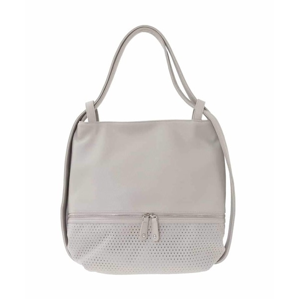 MK ミッシェルクラン バッグ（MK MICHEL KLEIN BAG）/[2WAY]パンチングデザイン変形トートバッグ_3