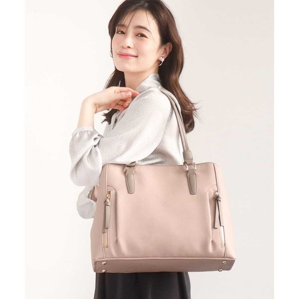 MK ミッシェルクラン バッグ（MK MICHEL KLEIN BAG）/[A4収納可/2WAY]サイドジップデザイントートバッグ