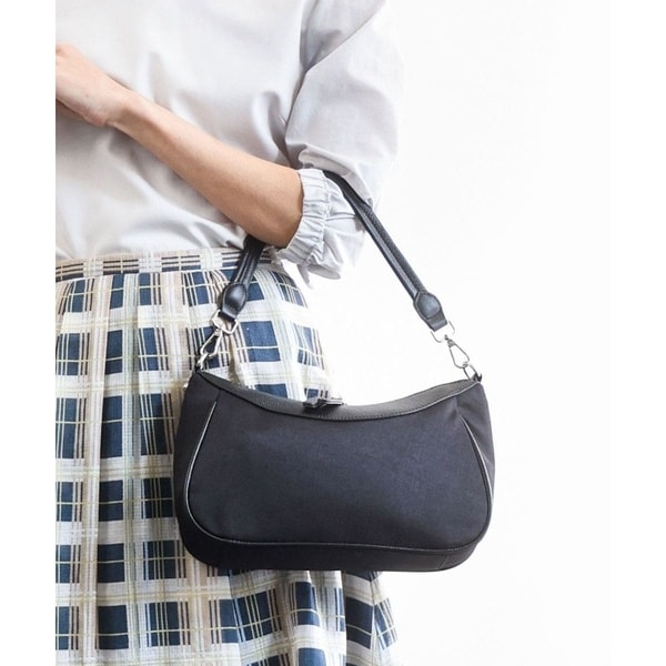MK ミッシェルクラン 御徒面子（MK MICHEL KLEIN BAG）/[軽さ/2WAY]異原料品尖んがりラウンドショルダーバッグ