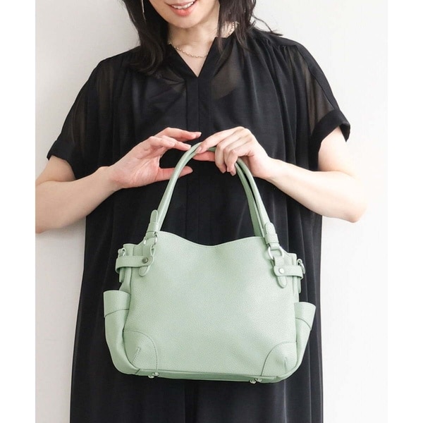 MK ミッシェルクラン バッグ（MK MICHEL KLEIN BAG）/[2WAY]サイドポケットデザイントートバッグ