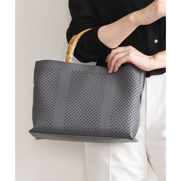 MK ミッシェルクラン バッグ（MK MICHEL KLEIN BAG）/[2WAY]バンブーハンドルパンチングバッグ