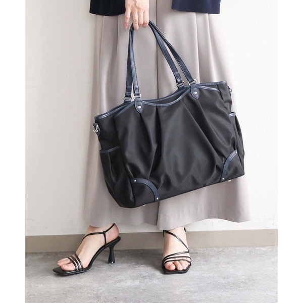 MK ミッシェルクラン バッグ（MK MICHEL KLEIN BAG）/[2WAY/撥水/A4収納可]レザージョイントタックデザイントートバッグ
