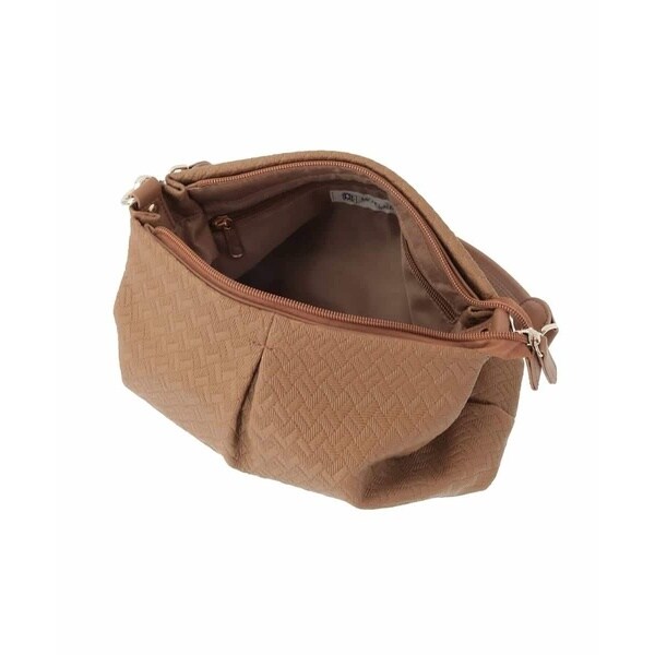 MK ミッシェルクラン 御徒面子（MK MICHEL KLEIN BAG）/[2WAY]編み柄デザインワンハンドルバッグ