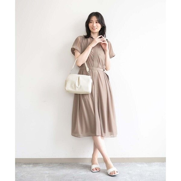 MK ミッシェルクラン 御徒面子（MK MICHEL KLEIN BAG）/[2WAY]編み柄デザインワンハンドルバッグ