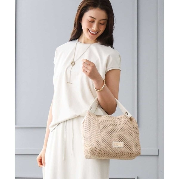 MK ミッシェルクラン バッグ（MK MICHEL KLEIN BAG）/[2WAY]サイドファスナーコンパクトメッシュトートバッグ