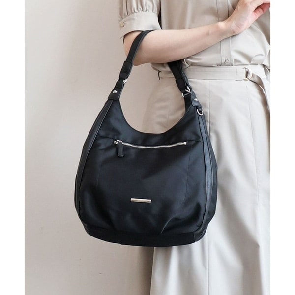 【NEW】MK ミッシェルクラン バッグ（MK MICHEL KLEIN BAG）/[2WAY]異素材ジョイントラウンドナイロントート