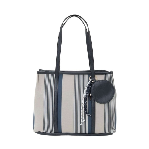 【NEW】MK ミッシェルクラン バッグ（MK MICHEL KLEIN BAG）/[ポーチチャーム付き]異素材ジョイントデザイントートバッグ