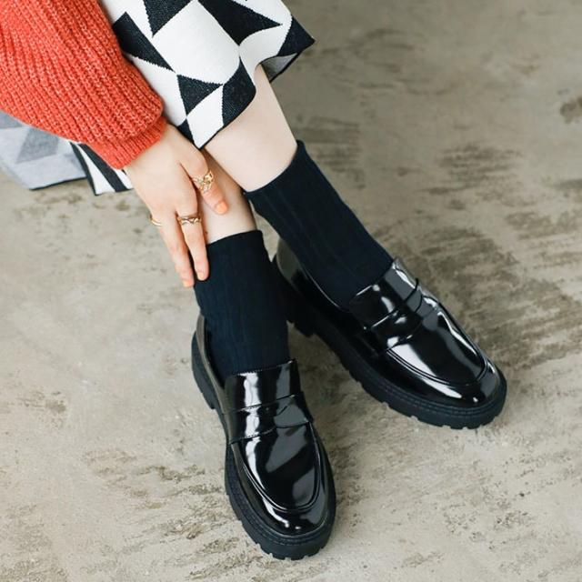 ジーラ バイ リュリュ/厚底トラックソールローファーの通販は 5,500円