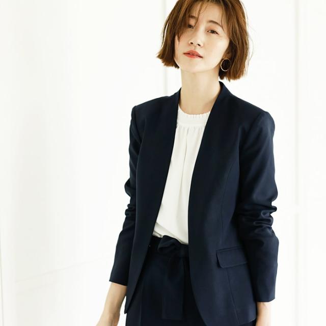 ジーラ バイ リュリュ（GeeRA）/【2点】洗えるノーカラージャケット