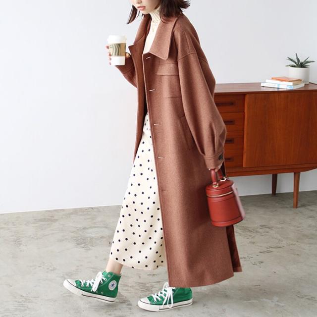 ジーラ バイ リュリュ（GeeRA）/ポケットデザインステンカラーコートの