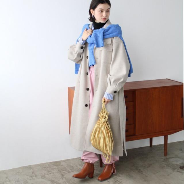 ジーラ バイ リュリュ（GeeRA）/ポケットデザインステンカラーコートの