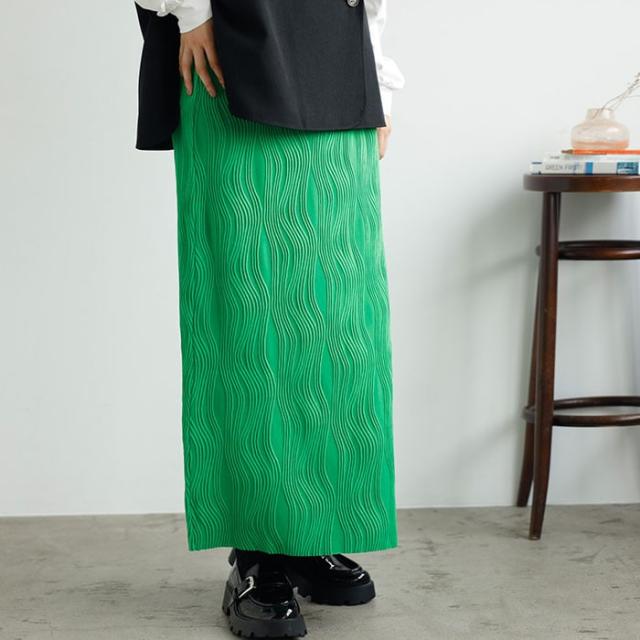 ジーラ バイ リュリュ（GeeRA）/変形プリーツタイトスカートの通販は 5,500円