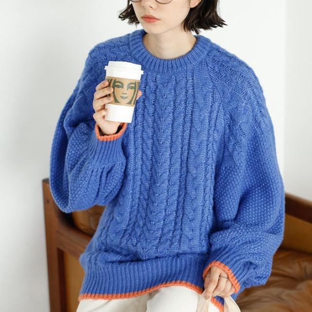 ジーラ バイ リュリュ（GeeRA）/ケーブル編ドルマンボリュームニットの通販は 6,050円