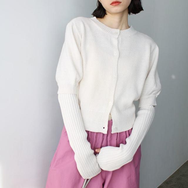 ジーラ バイ リュリュ/マルチウェイアームウォーマー付ニットカーディガンの通販は 5,500円