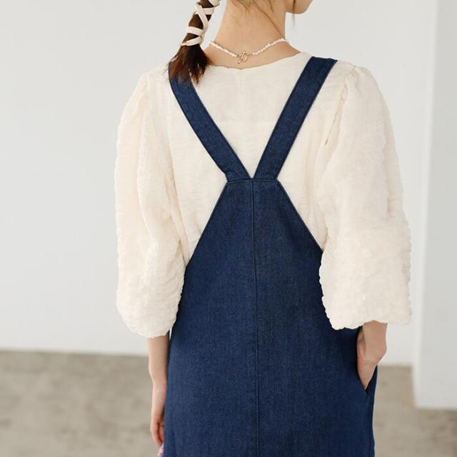 ジーラ バイ リュリュ/デニムサロペットフレアーワンピースの通販はau