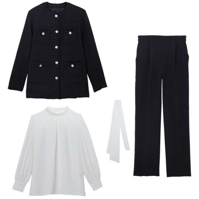 ジーラ バイ リュリュ（GeeRA）/【3点セット】ツイードジャケット