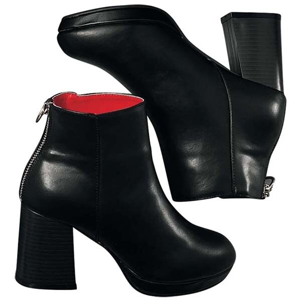 ジーラ バイ リュリュ(ファッション)(GeeRA (fashion))/レッドライニングリングジッパーブーツの通販は