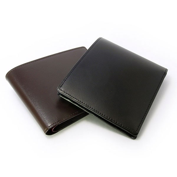 プレリーギンザ（PRAIRIE GINZA）/BOXカーフ　ヴェネチアン 二つ折り財布（小銭入れなし）