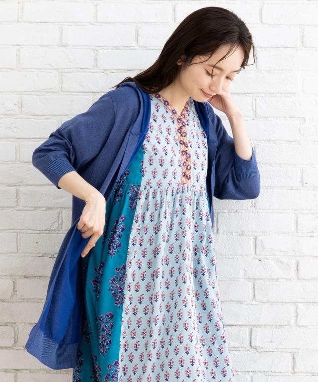 サブストリート（sab street）/【大きいサイズ】 21号(6L〜) FONTLAB フーディラメカーディガン