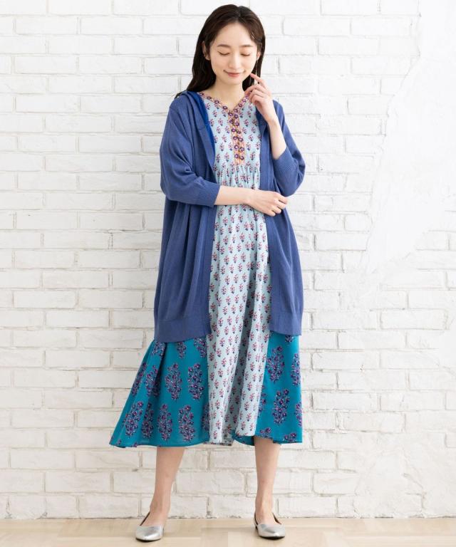 サブストリート（sab street）/【大きいサイズ】 21号(6L〜) FONTLAB フーディラメカーディガン サブストリート（sab street）/【大きいサイズ】 21号(6L〜) FONTLAB