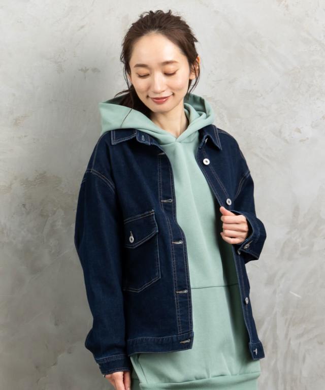 サブストリート（sab street）/【大きいサイズ】 21号(6L〜) FONTLAB Wポケットデニムジャケット