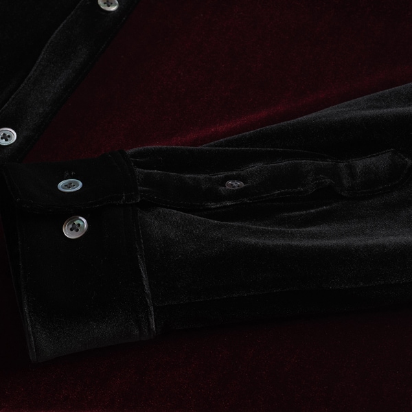 ノーアイディー（NO ID．）/ベロアアシンメトリ−ロングSH