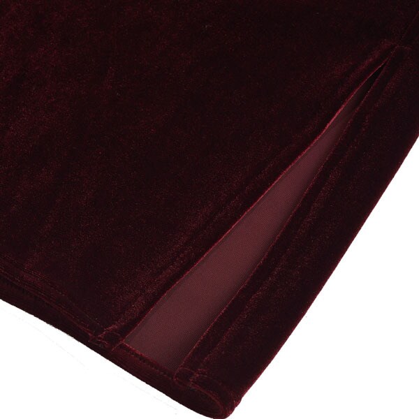 ノーアイディー（NO ID．）/ベロアアシンメトリ−ロングSH