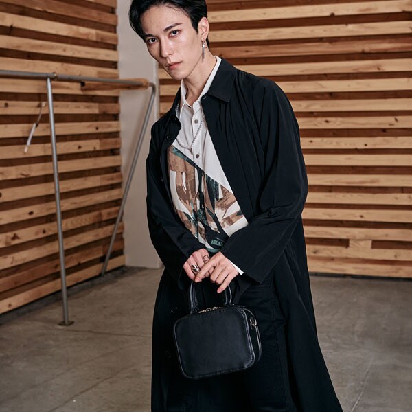 ノーアイディー（NO ID．）/ステンカラーシャツコート