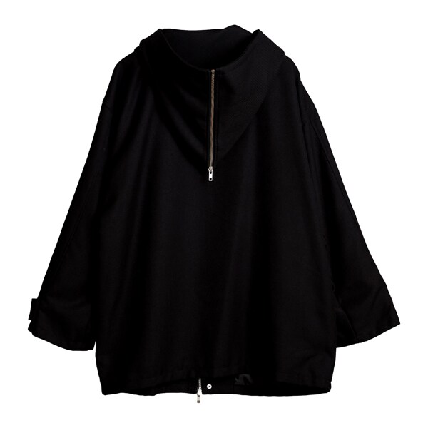 ノーアイディー（NO ID．）/セーラーカラーフーデッドBLZブルゾンの