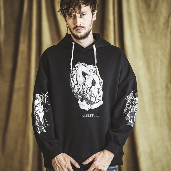 ノーアイディー（NO ID．）/SCULPTURE−BIGパーカ