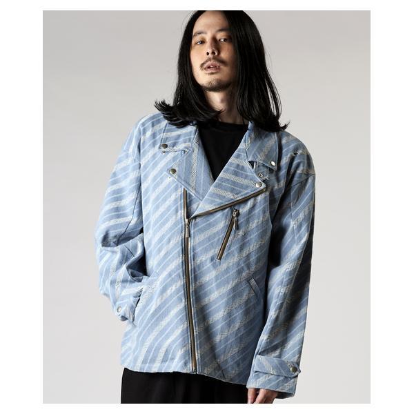 ノーアイディー（NO ID．）/JQデニムBIGライダースJKT(ジャケット）