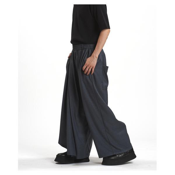 ノーアイディー（NO ID．）/アシンメトリードレープワイドパンツ ノーアイディー（NO ID．）/アシンメトリードレープワイドパンツ