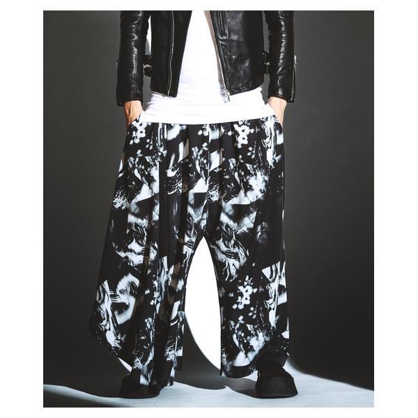 ノーアイディー（NO ID．）/アシンメトリードレープワイドパンツ