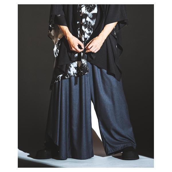 ノーアイディー（NO ID．）/アシンメトリードレープワイドパンツ ノーアイディー（NO ID．）/アシンメトリードレープワイドパンツ