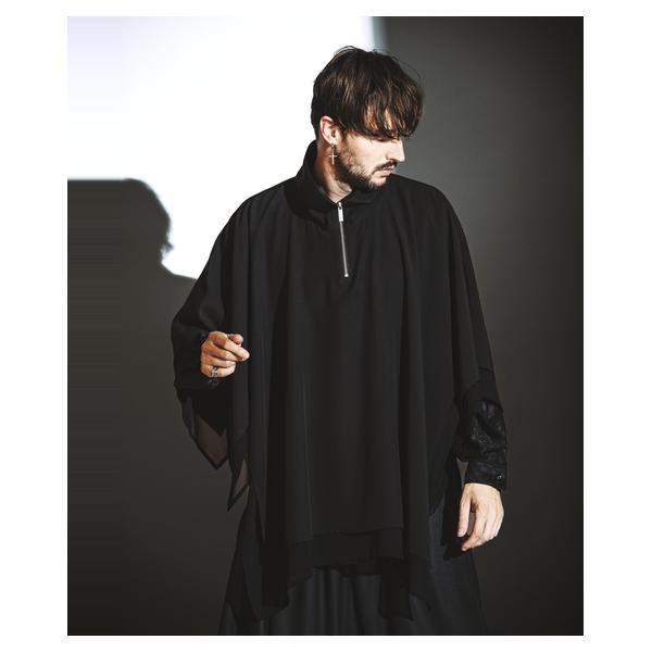 ノーアイディー（NO ID．）/ハーフZIPリバーシブルPO(プルオーバー)