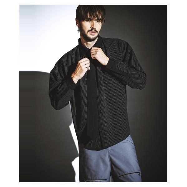 中古】バレンシアガ BALENCIAGA 2023年製 ロゴ 総柄 レーヨン 長袖